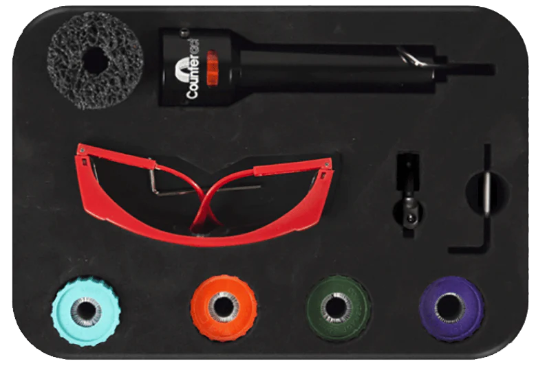 Counteract STK-13 Automotive Wheel Maintenance Kit Hub Stud Cleaning Kit with Brushes and Drive Adapter