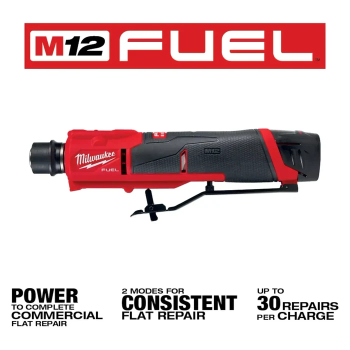 Milwaukee M12 FUEL Low Speed Tire Buffer Kit Cordless 12V Brushless 2500 RPM