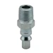 Air Plug Fitting A-Style 1/4" MNPT 300 PSI Steel