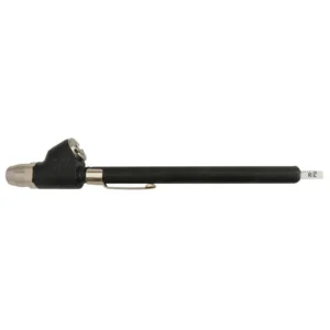 Straight-On Dual Foot Air Gauge 20-120 PSI Black Made in USA