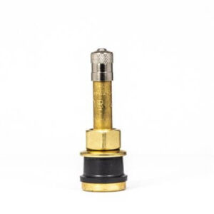 Clamp-In Metal Truck Tire Rim Valve 0.625" Bore Hole 2" Height Straight TR500