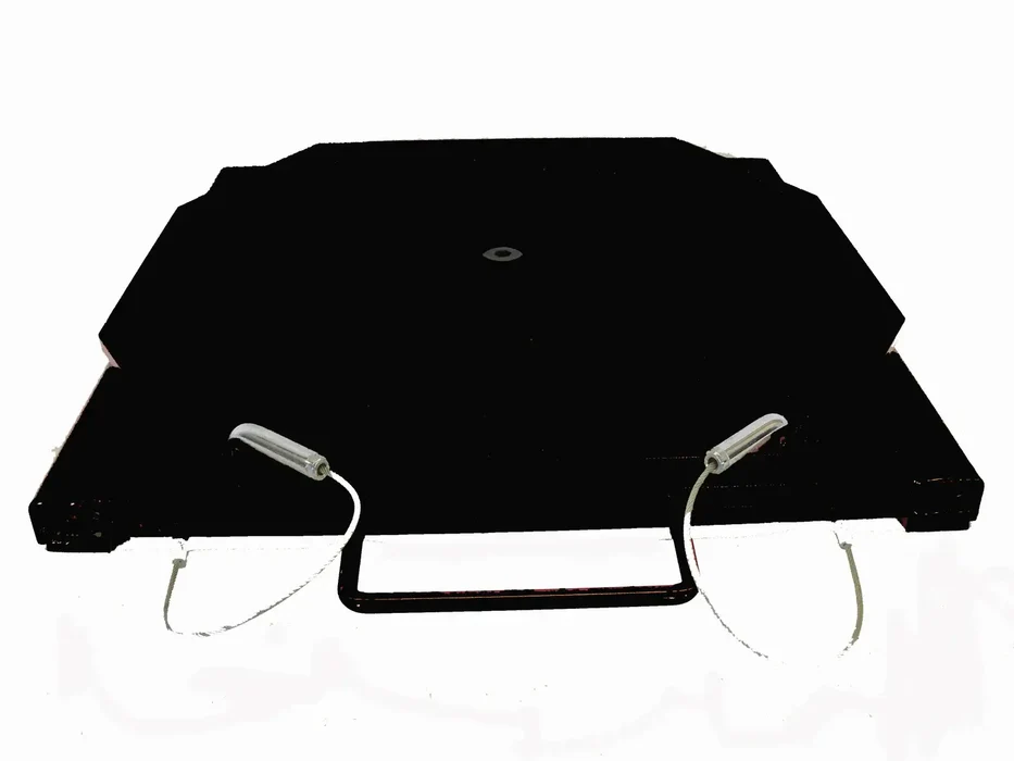 Carbon Steel Turnplate Set 2 Plates 4500 lb Capacity with Handles