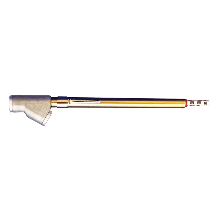 Straight-On Dual Foot Pencil Air Gauge 20-120 PSI Dual Head Tire Pressure Gauge