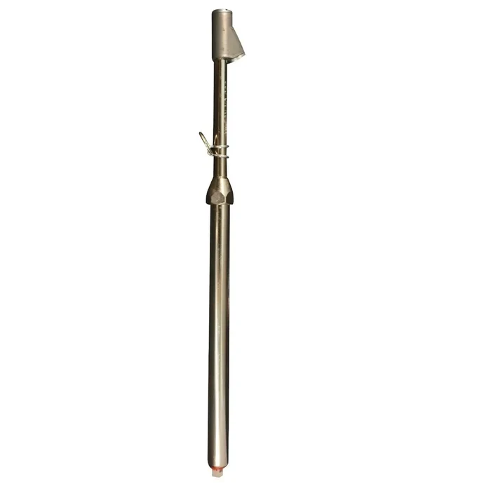 Straight-On Dual Foot Air Gauge 13.25" 10-160 PSI Dual Head Service Gauge