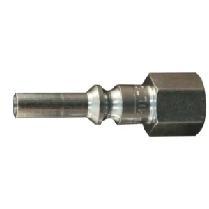 Air Plug Fitting L-Style Lincoln 1/4" FNPT 32 SCFM Rust-Resistant Steel
