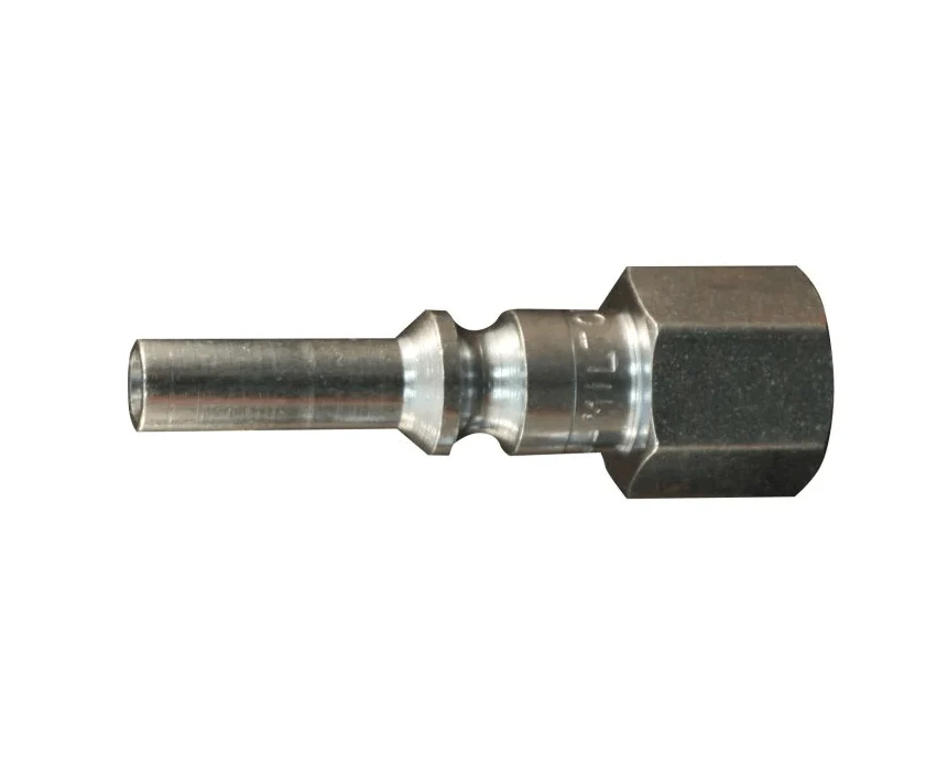 Air Plug Fitting L-Style Lincoln 1/4" FNPT 32 SCFM Rust-Resistant Steel