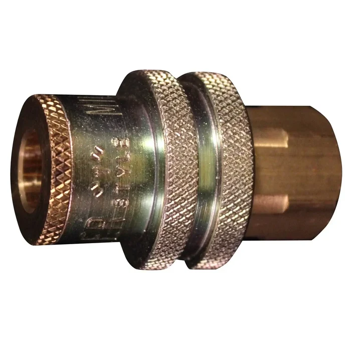 Air Coupler Fitting T-Style 1/4" FNPT Sleeve Ring 40 SCFM 300 PSI