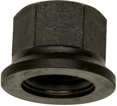 2pc Flange Nut Uni-Mount Metric M22-1.5 Thread M33 Hex 8 Grade