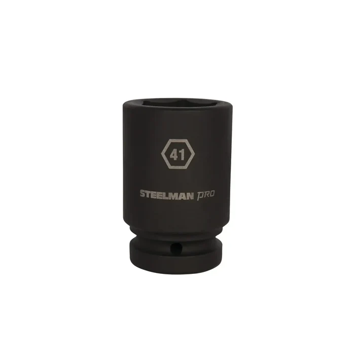 1-Inch Drive 41mm 6-Point Deep Impact Socket Chromoly Steel