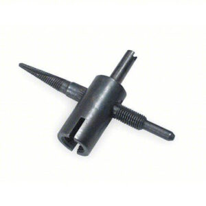 4-Way Valve Core Tool Black Hardened Steel Valve Stem Repair Tool