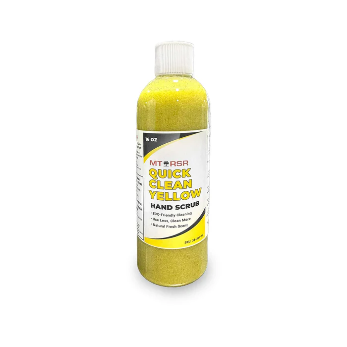 MT-RSR Quick Clean Yellow Hand Scrub 16 oz Solvent-Free Heavy Duty Hand Cleaner
