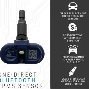 Siming One-Direct Tesla BLE TPMS Sensor Direct Fit Bluetooth Tire Pressure Sensor