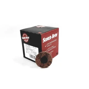 3M Scotch-Brite Roloc 07485 Surface Conditioning Disc Brown Coarse TR 3 Inch 4 Boxes