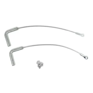 Wheel Aligner Turnplate Locking Pins with Cable and Hardware 2 Piece Set