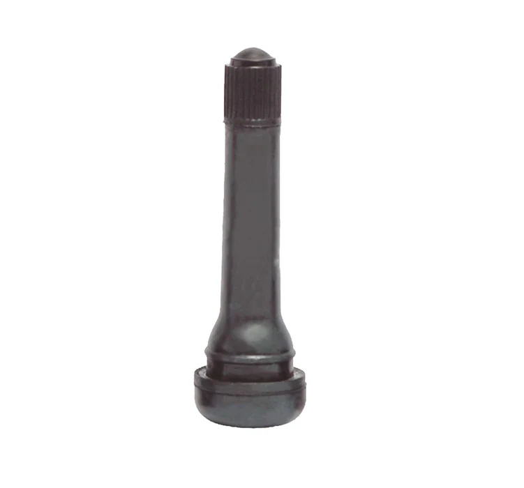 TR414 Snap-In Tire Valve 1.5" Height Rubber Tubeless Valve 100 Pack