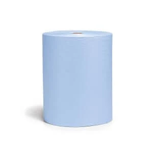 Heavy Duty Blue Wiper Roll 15" x 12" 440 Sheets Per Roll Reusable Shop Towels