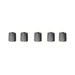 Gray Plastic TPMS Valve Caps with Red Silicone Seal Pack of 100