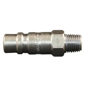 Air Plug Fitting G Style 1/4" MNPT 300 PSI 99 SCFM Made for High Flow