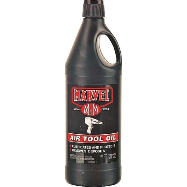 Marvel Air Tool Oil 32 oz Lubricant for Pneumatic Air Tools Prevents Rust