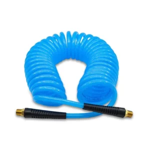 Avagard 1/4" x 15' Coiled Poly Air Hose 1/4" MPT 300 PSI Recoil Hose