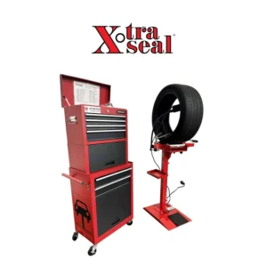 MT-RSR XtraSeal Tire Repair Toolbox with Worklight Tire Spreader Milwaukee Buffer Kit