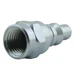 Air Plug Fitting A-Style 1/4" FNPT 300 PSI 1/4" Basic Flow Size