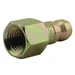 Air Plug Fitting T-Style 1/4" FNPT 300 PSI 40 SCFM Industrial Air Coupler