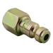 Air Plug Fitting T-Style 1/4" FNPT 300 PSI 40 SCFM Industrial Air Coupler