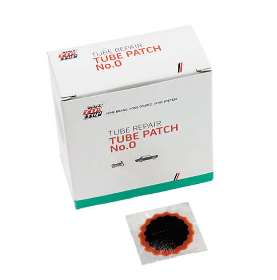 Rema 0 Tube Patch 1-1/4" Round Red Edge 100 Box