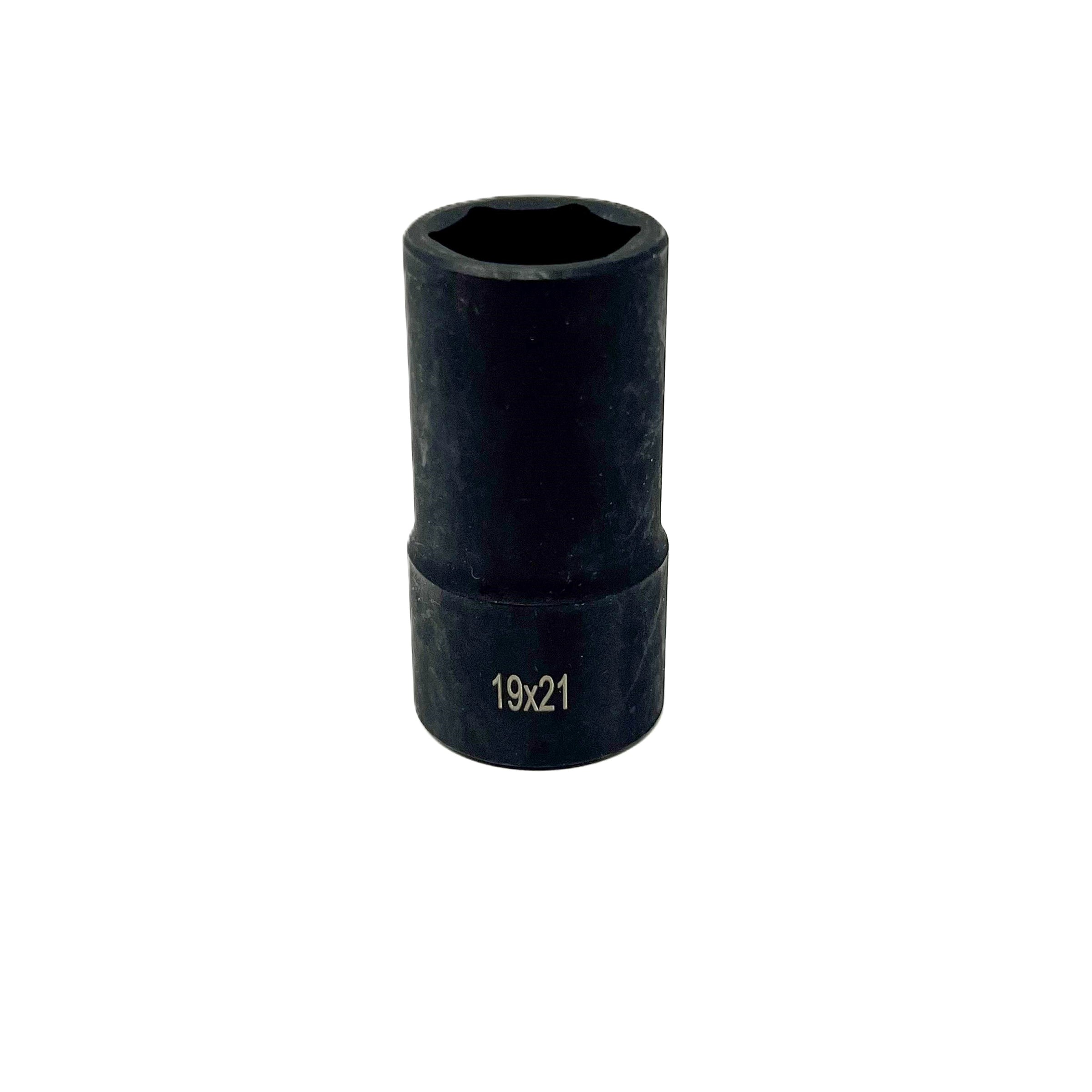 1/2" Drive 19mm x 21mm Standard Flip Socket