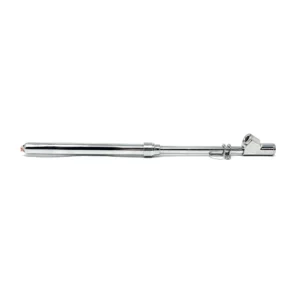 Straight-On Dual Foot Air Gauge 12" 10-150 PSI Chrome