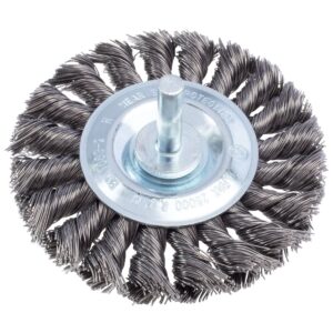 3-1/2" Knotted Wire Wheel with 1/4" Shank 25,000 RPM
