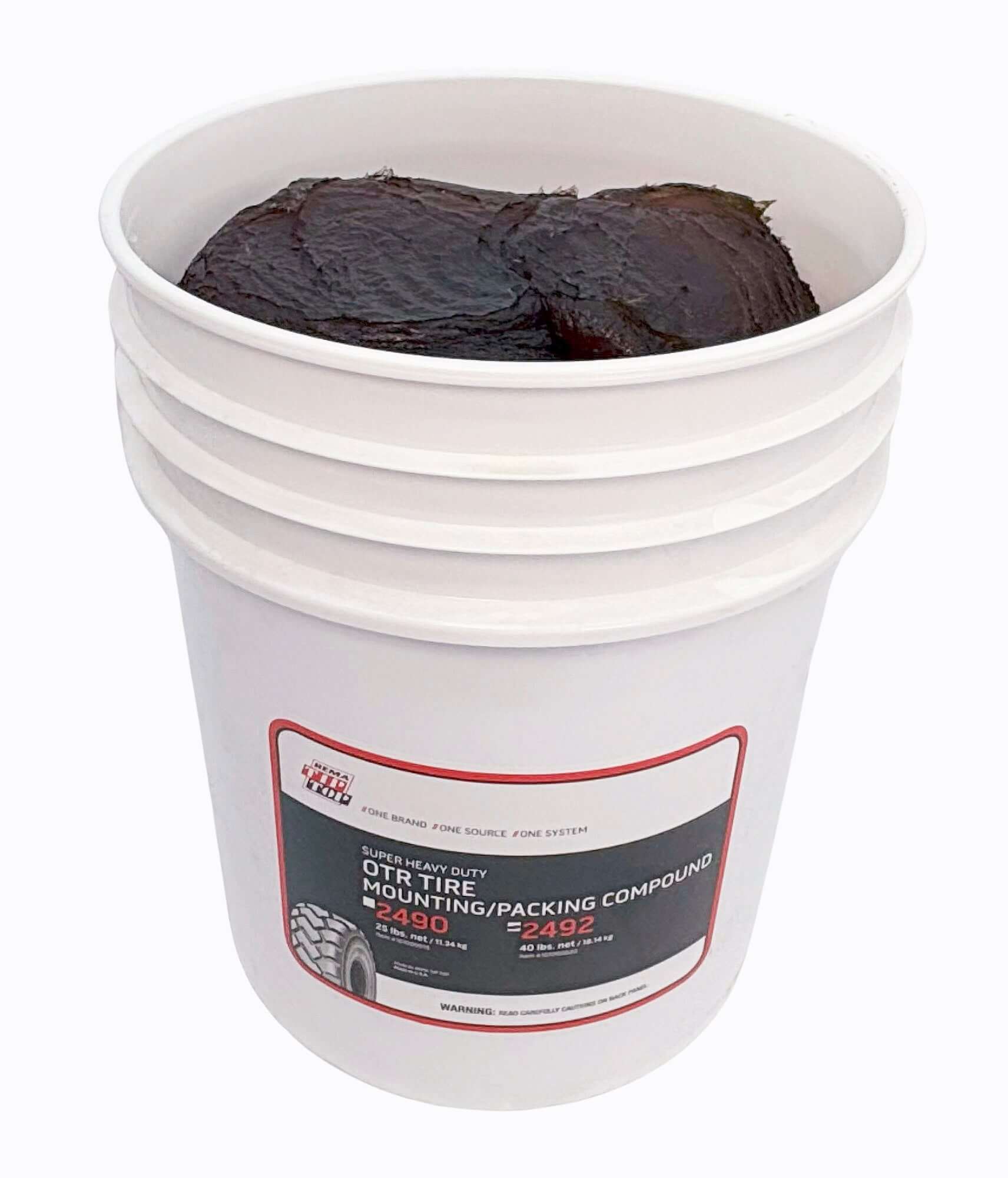 Rema 2492 OTR Tire Mounting Lube Paste 40 lb Green Lid