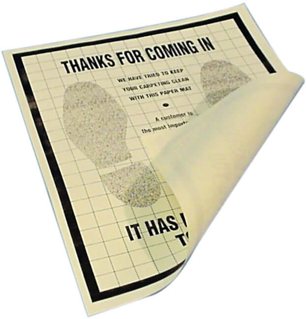Protective Floor Mat Paper 16" x 22" Box of 500 Interior Vehicle Protection