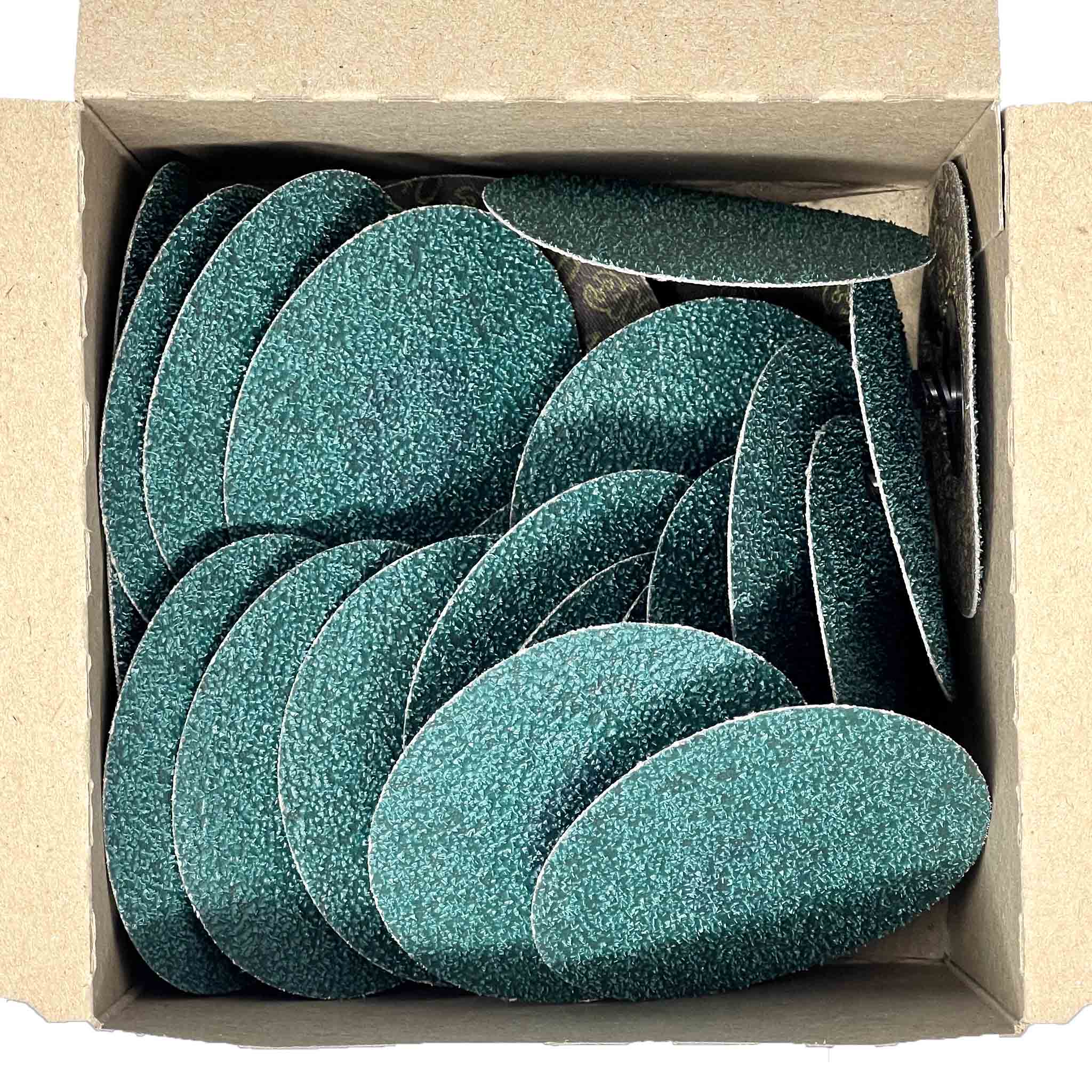 3M 3" Green Corp Roloc Disc 40 Grit 25 Pack