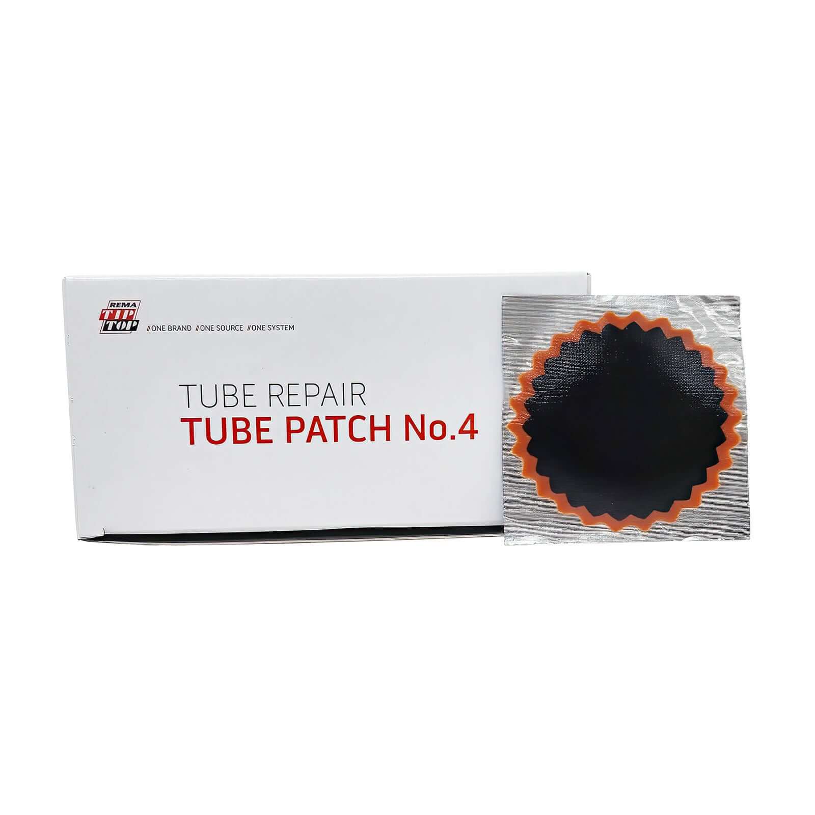 Rema 4 Tube Patch 3" Round Red Edge 30 Box