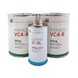 REMA TIP TOP Vulcanizing Compound A & B 650 gm Each Blue Cement 225 gm