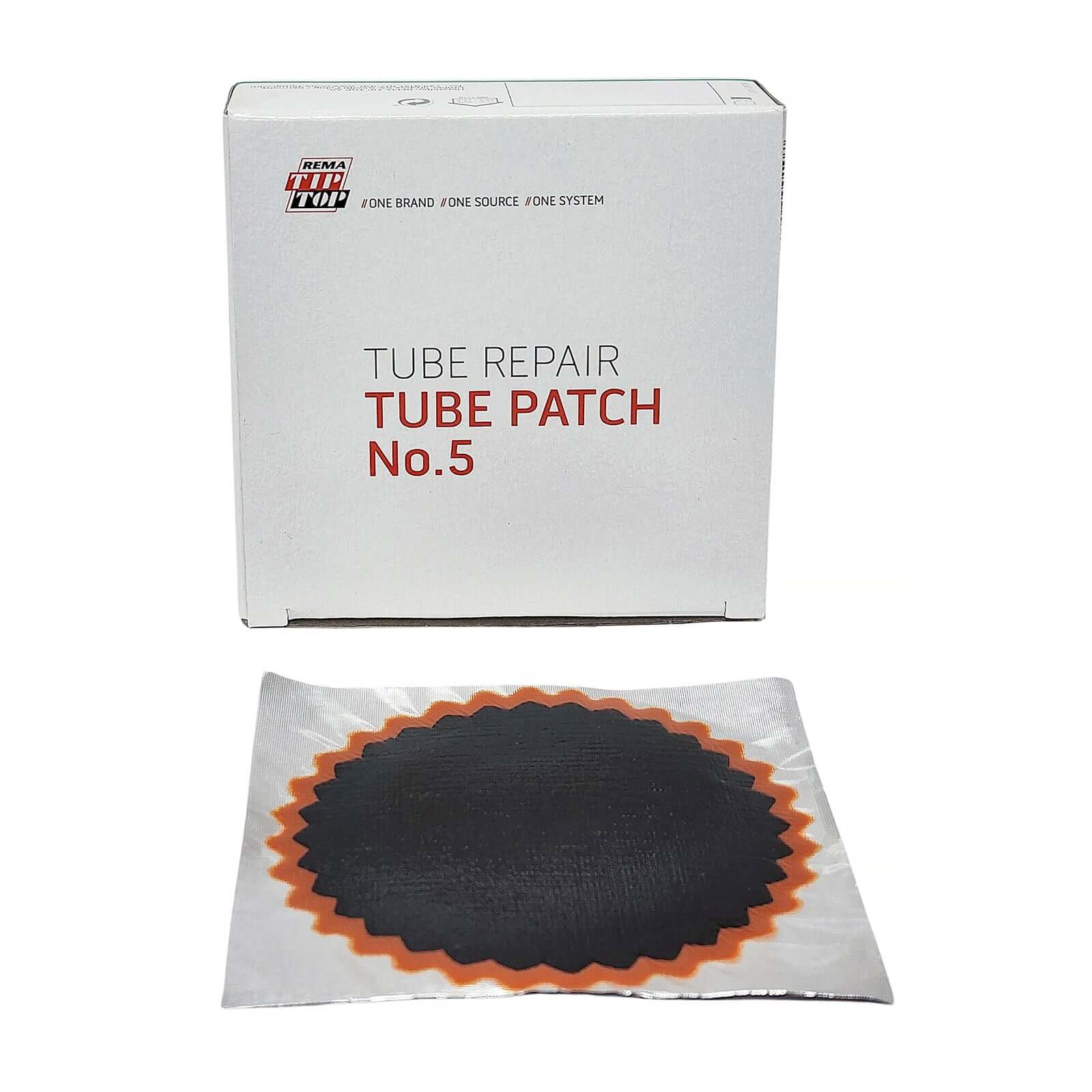 Rema 5 Tube Patch 3-3/4" Round Red Edge 10 Box
