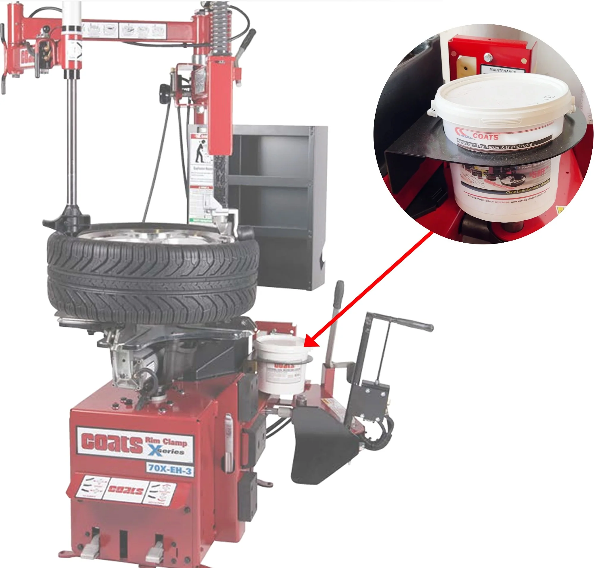 Tire Paste Mounting Bracket 7 1/4" Hole