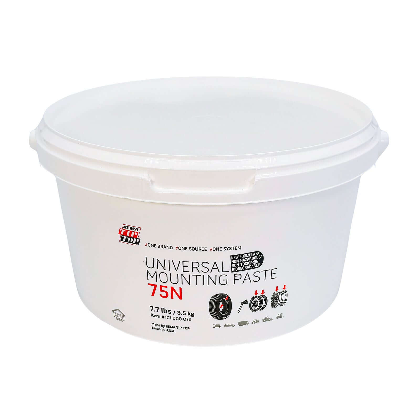 Rema 75N Tire Mounting Paste Low Profile Bucket 7.75 lb Ready to Use TPMS