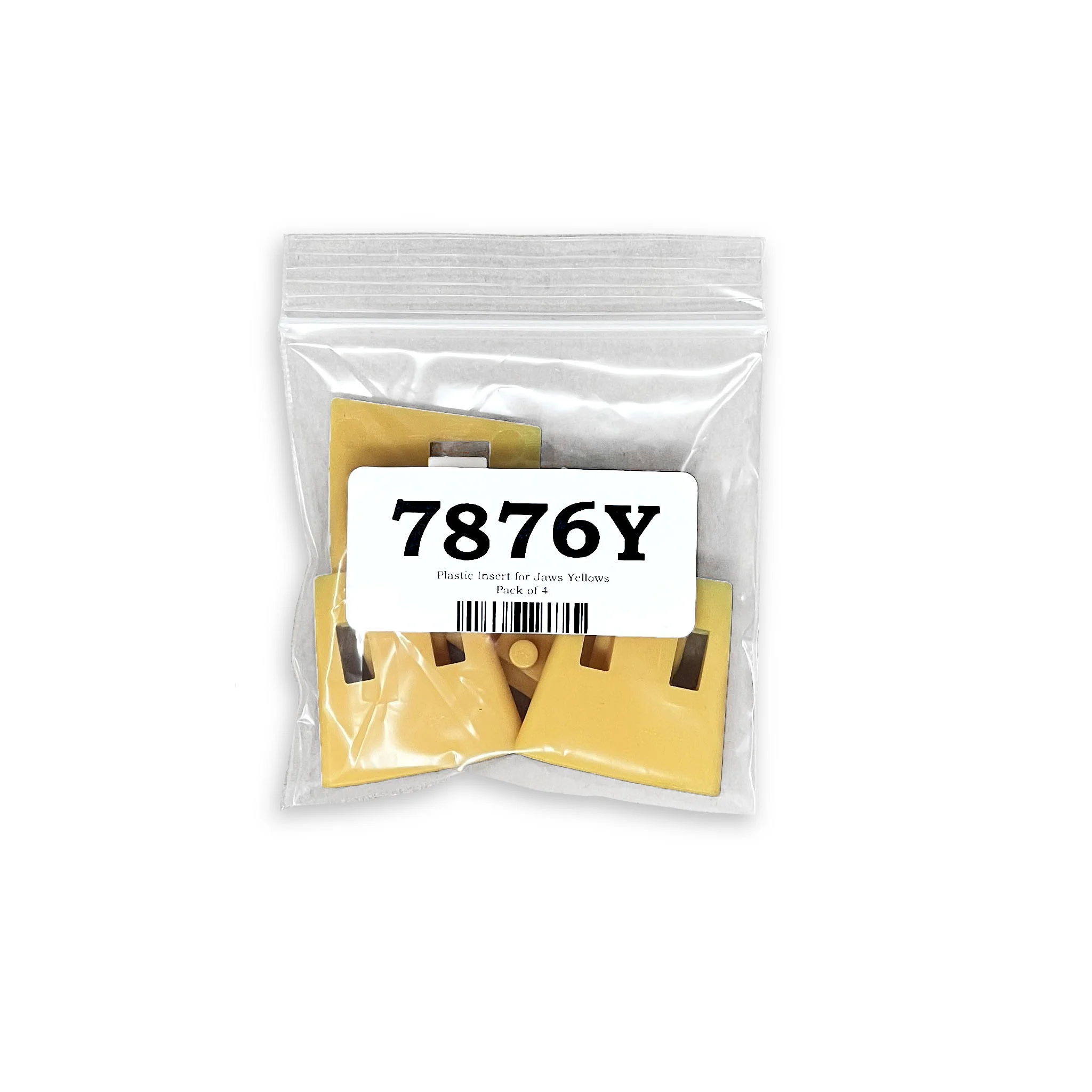Plastic Insert for Jaws Yellow Pack of 4