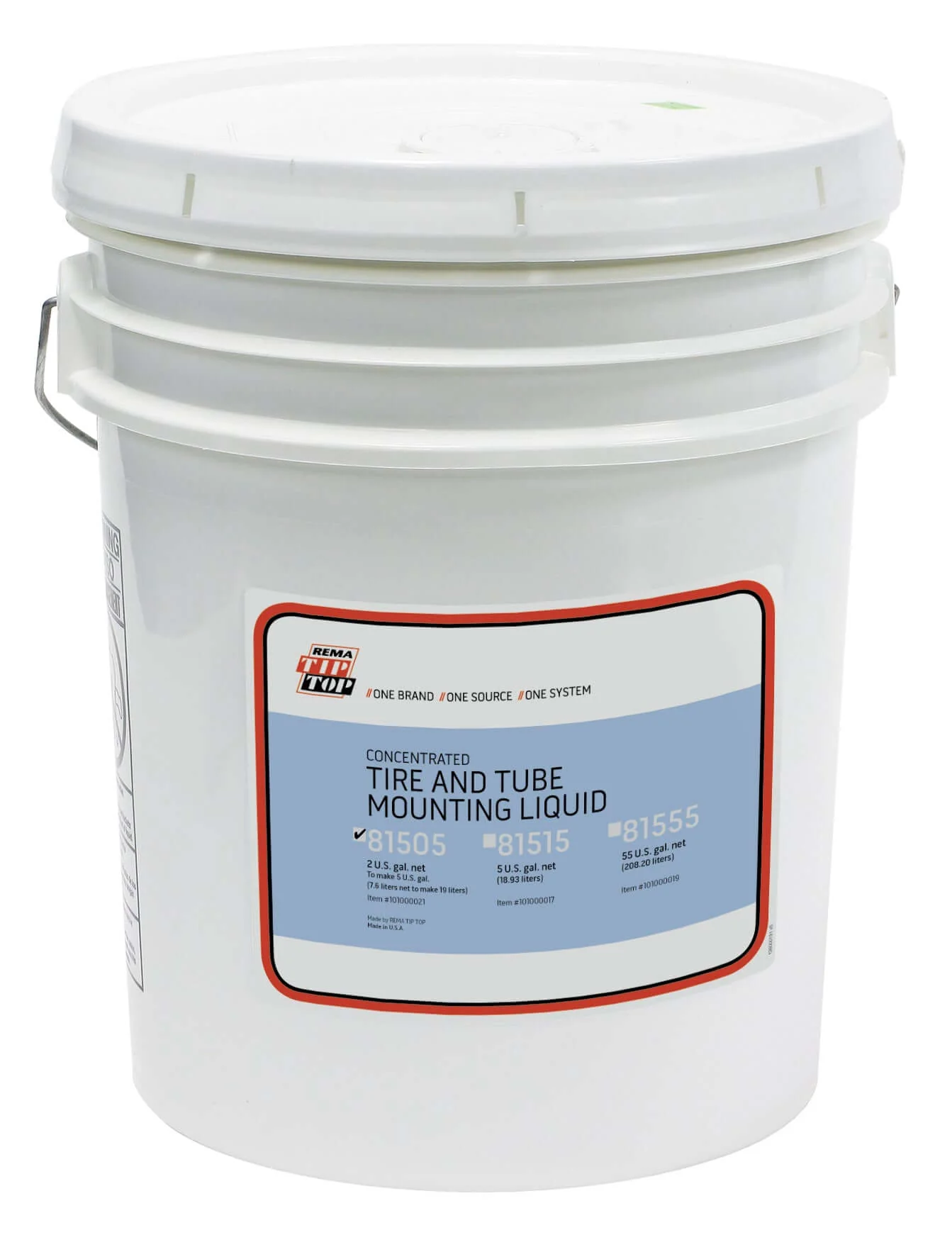 Rema 81505 Tire Mounting Lube Tire and Tube Mounting Compound Blue Tacky 2 Gallon