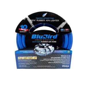 Blu-Bird Air Hose 1/2" x 25ft 2 x 1/2" Male NPT with 3/8" Reducers