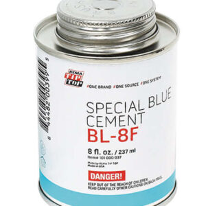 Rema BL-8F Cement, (HD Blue), 8 oz Brush Top Can (Flammable)