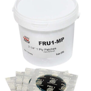 Universal Tire Repair Patch 2-1/4" Round 1 Ply 25 Unit Bucket