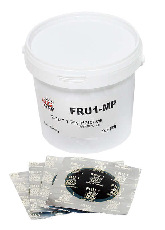 Universal Tire Repair Patch 2-1/4" Round 1 Ply 25 Unit Bucket
