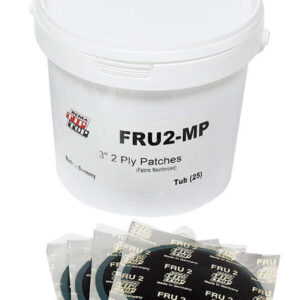 Universal Tire Repair Patch 3-1/4" Round 1 Ply 25 Unit Bucket FRU Series