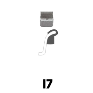 Zinc Clip-On Wheel Weights I7 Profile 2 oz Heavy Duty