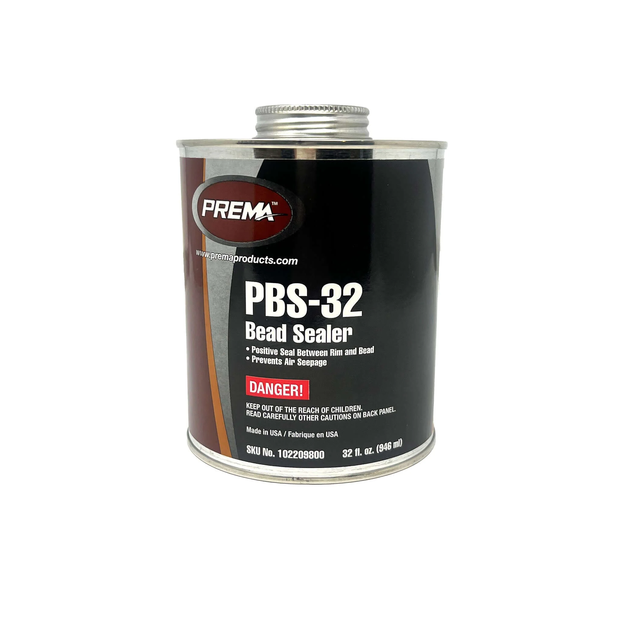 Prema PBS-32 Bead Sealer 32 oz Brush Top Can Tire Rim Sealant