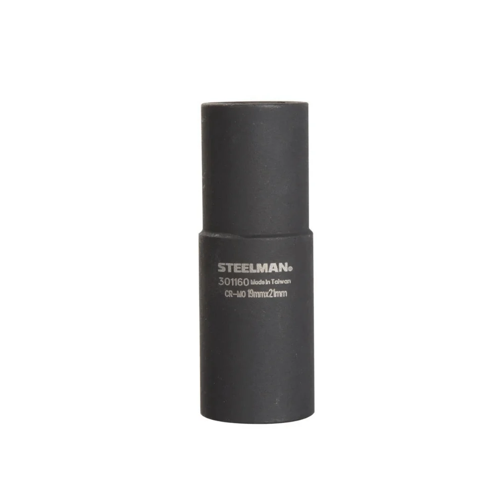 1/2" Drive 19mm x 21mm Deep Flip Impact Socket 6-Point Chromoly Steel